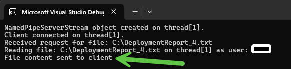 .NET console application reads the file content